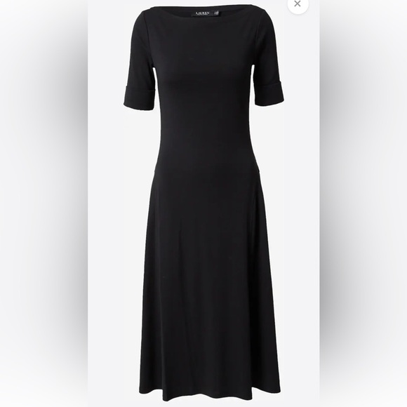 Lauren Ralph Lauren Black Dress Munzie Sz 2X - Picture 3 of 10